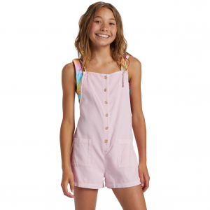 Billabong Wave Watch Jr Short Overall Romper - Girls'