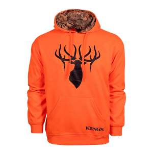 King's Camo Blaze Orange Poly Hoodie - Men's