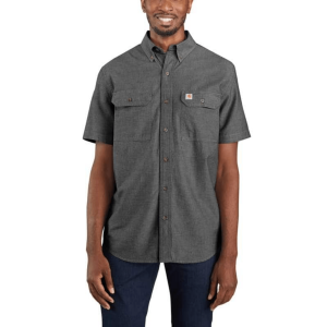 Carhartt Loose Fit Midweight Chambray Short Sleeve Shirt - Men's