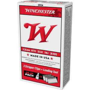 Winchester USA M193 FS 5.56 Nato 55 Grain FMJ Ammunition 30 Rounds