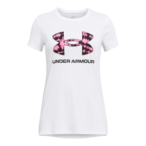 Under Armour Tech Print Fill Big Logo Short-Sleeve Shirt - Girls'