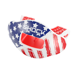 Shock Doctor Chrome Stars & Stripes Max Airflow Football Mouthguard