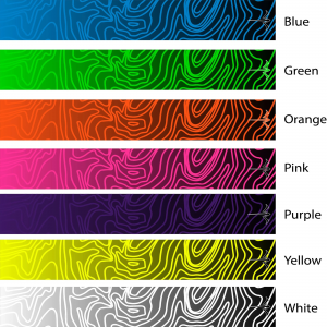 White Water Archery Topo Fade Color V2 Arrow Wrap