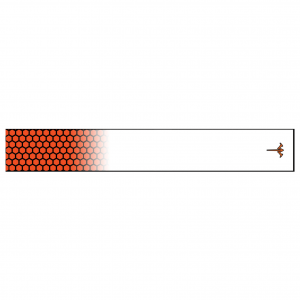 White Water Archery Honeycomb Fade To White Arrow Wraps