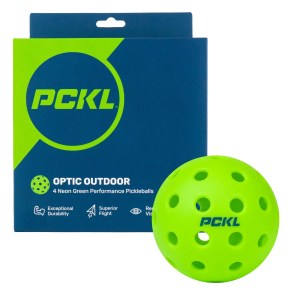PCKL Pickleball Optic Outdoor Pickleball (4 Pack)