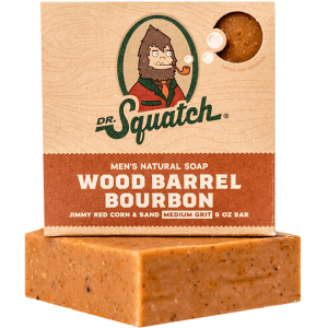 Dr. Squatch Wood Barrel Bourbon Bar Soap