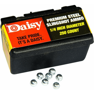 Daisy 1/4" Steel Slingshot Ammo (250 Count)