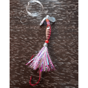 Silver Slayerz Psychedelic Guppy Spinner Lure