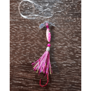 Silver Slayerz Psychedelic Guppy Spinner Lure