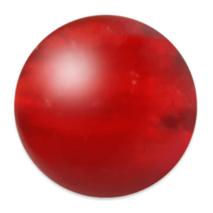 Mack's Lure Tackle 8mm Flo Ruby Smile Blade Round Bead
