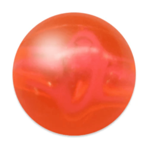 Mack's Lure Tackle 6mm Flo Orange Smile Blade Round Bead