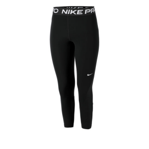 Nike Pro Mid-Rise Crop Mesh Panel Leggings - Women's