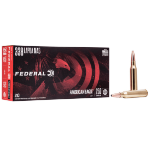 Federal American Eagle 338 Lapua 250 Grain SP Ammunition 20 Rounds
