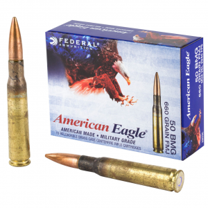 Federal American Eagle 50 BMG 660 Grain FMJ Ammunition 10 Rounds