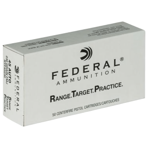 Federal Range And Target 45 ACP 230 Grain FMJ Ammunition 50 Rounds