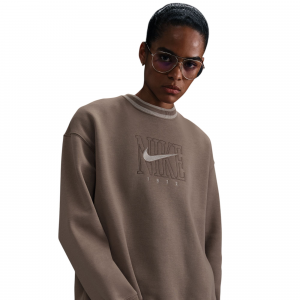 Nike Sportswear Phoenix Fleece Graphic Oversized Crew-Neck Sweatshirt - Women's