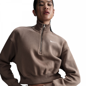 Nike Sportswear Phoenix Fleece 1/2 Zip Cropped Sweatshirt - Women's
