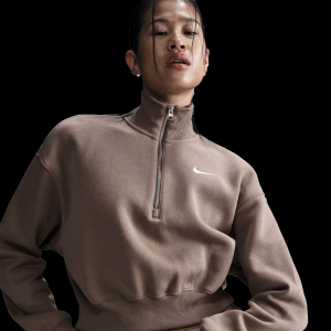 Nike Sportswear Phoenix Fleece 1/2 Zip Cropped Sweatshirt - Women's