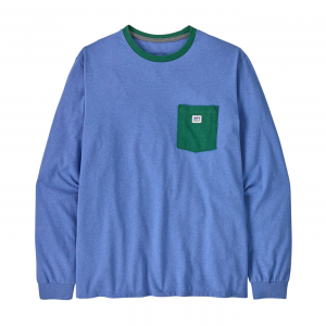 Patagonia Long Sleeve Shop Sticker Pocket Responsibili-Tee