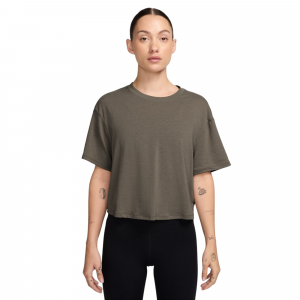Nike One Relaxed Dri-FIT Cropped Short-Sleeved Top - Women's