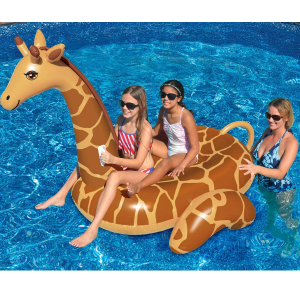 Solstice Boat Accessories Giant Inflatable Ride-On Flamingo Pool Float