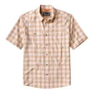 Orvis Tech Chambray Short-Sleeved Plaid Work Shirt - Men's