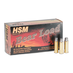 HSM Ammunition 357 Magnum 180 Grain Bear Load Ammunition 50 Rounds