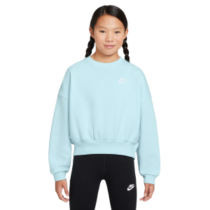 Nike Sportswear Club Fleece Boxy Crew-Neck Sweatshirt - Girls'