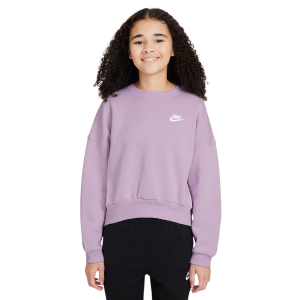 Nike Sportswear Club Fleece Boxy Crew-Neck Sweatshirt - Girls'