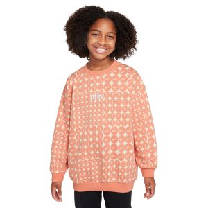 Nike Sportswear Club Fleece Oversized Crew-Neck Sweatshirt - Girls'