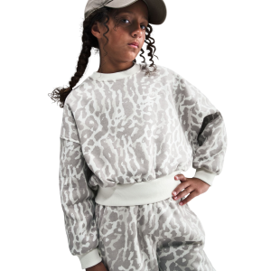 Nike Sportswear Club Fleece Boxy Crew Fleece Top - Girls'