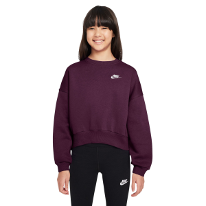 Nike Sportswear Club Fleece Boxy LBR Crew-Neck Sweatshirt - Girls'