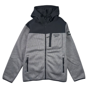 Reebok Textured Soft Woven Hooded Fleece Jacket - Men's