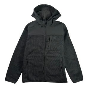 Reebok Textured Soft Woven Hooded Fleece Jacket - Men's