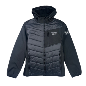 Reebok Soft Woven Quilted Hooded Jacket - Men's