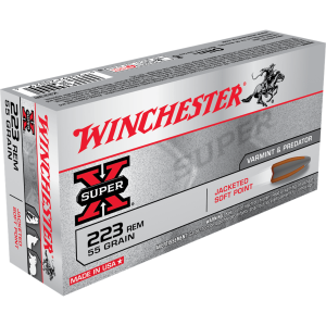 Winchester Ammo Super-X 223 Remington 55 Grain PSP Ammunition 20 Rounds