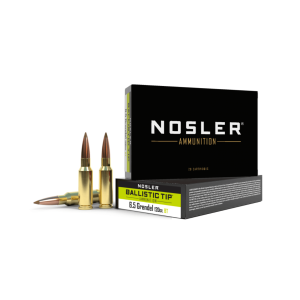 Nosler Ballistic Tip 6.5 Grendel 120 Grain BT Ammunition 20 Rounds
