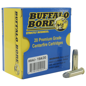 Buffalo Bore Ammo Heavy 357 Magnum 180GR Hard Cast Lead Flat Nose Ammo 20 Rounds