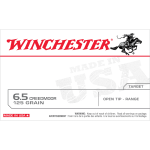 Winchester Ammo USA 6.5 Creedmoor 125 Grain OTR Ammunition 20 Rounds