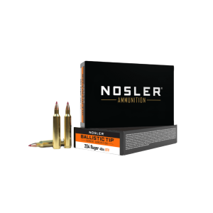 Nosler Ballistic Tip 204 Ruger 40 Grain BT Ammunition 20 Rounds