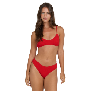 Billabong Rising Tide Ruched V Bralette Bikini Top - Women's