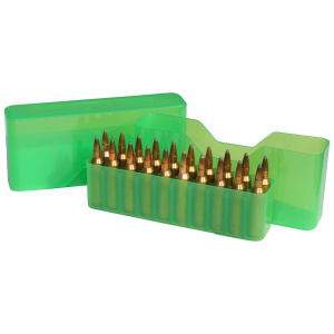 MTM Case-Gard Slip Top 223 Remington / 204 Ruger / 6.5x47mm Lapua Rifle Ammo Box 20 Rounds