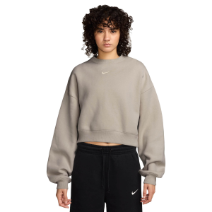 Nike Studio Fleece MW OS Crop Crew Shirt - Women's