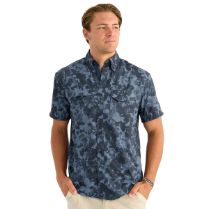 Huk Huk KC Tide Point Short-Sleeve Button Up Shirt - Men's - $70.00 at Als.com