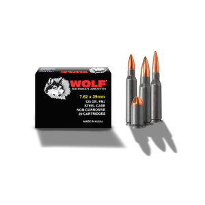 Wolf Performance Ammo WOLF Performance Ammo Performance Steel Case 7.62X39 mm 123 Grain FMJ Ammunition 20 Rounds - $14.99 at Als.com
