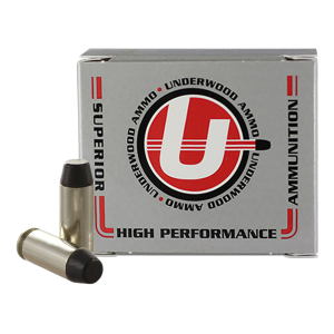 Underwood Ammunition Hard Cast 10mm 200 Grain LFN Ammunition 20 Rounds