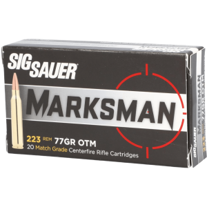 Sig Sauer Elite Marksman 223 Remington 77 Grain OTM Ammunition 20 Rounds
