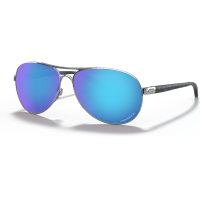 Oakley Feedback Sunglasses - Women's Polished Chrome / Prizm Sapphire Non Polarized