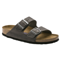 Birkenstock Arizona Soft Footbed Sandal Oiled Leather / Iron 40 REGULAR