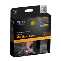 RIO InTouch Mid Head Spey Fly Fishing Line Green / Orange / Straw 6/7F